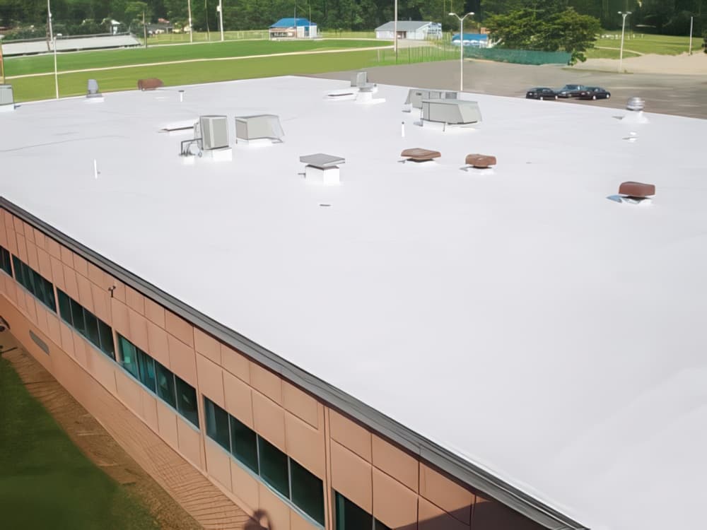 Commercial roofing project